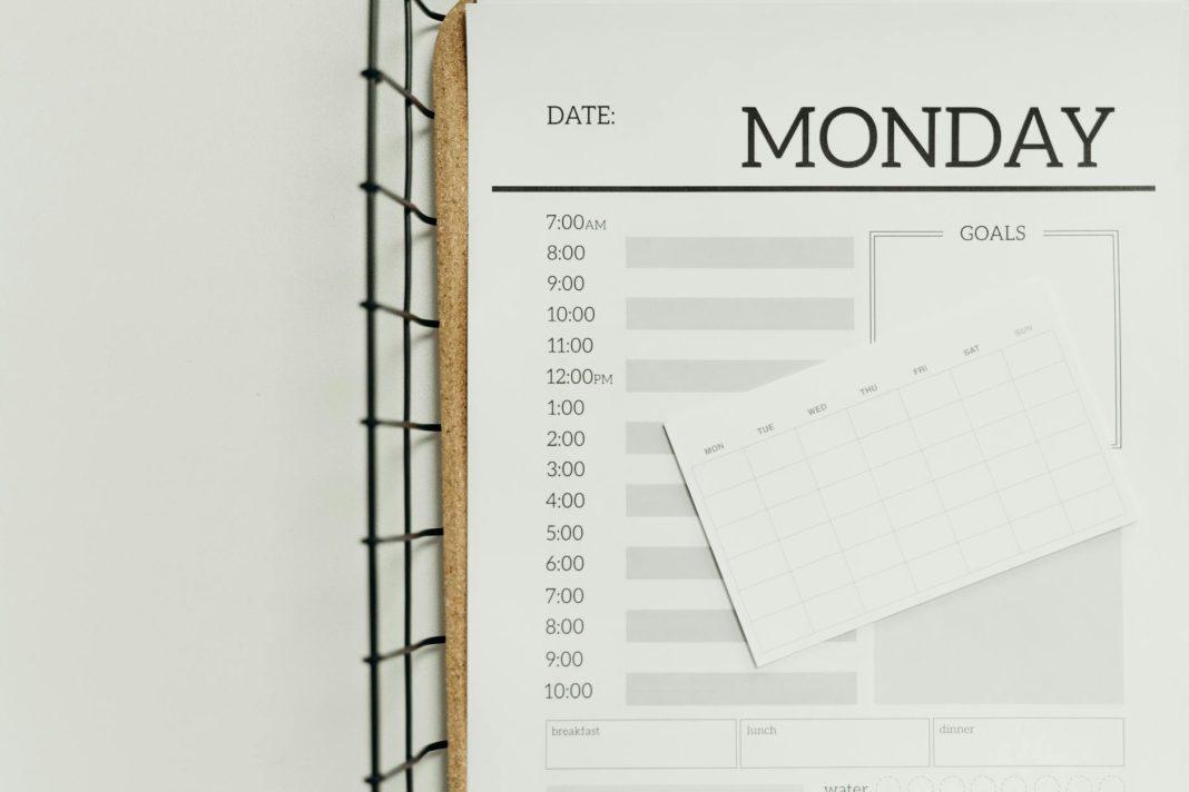 Amortization schedule showing how loan payments split between principal and interest.